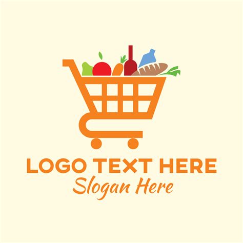 Grocery Shopping Cart Logo