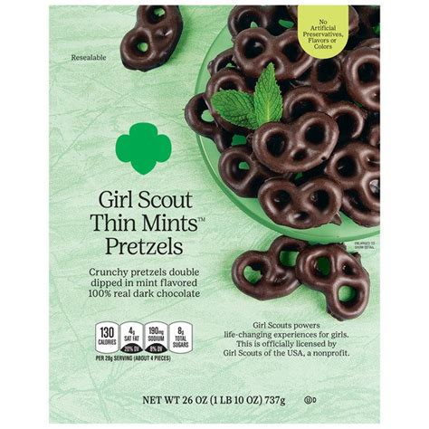 Girl Scouts Thin Mint Pretzels, 26 Oz - Costco Food Database