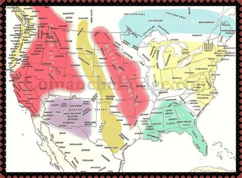 NA_nations.jpg 788×581 pixels | Indian tribes, Native american dna, Map