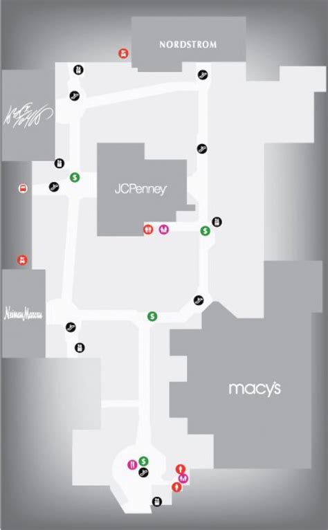 Map For Westfield Garden State Plaza Shopping Centre Map, Paramus With ...