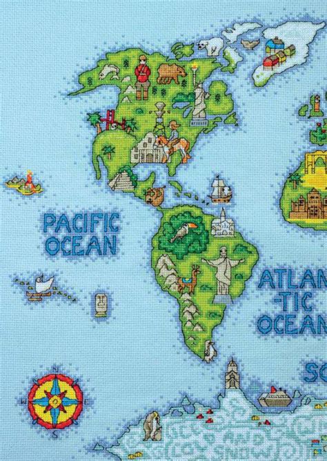 CREATE A CLASSIC: World Map - CrossStitcher | Scribd