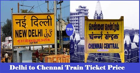 Delhi To Chennai Train Ticket Price & Ticket Booking - Saroj Travels