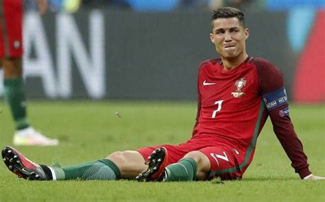 Euro 2016: Knee injury brings a tragic end to Cristiano Ronaldo's Euro ...