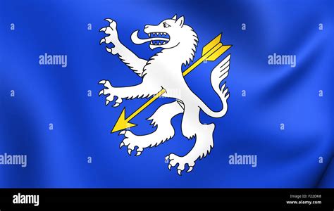 Flag of Wolfenschiessen, Switzerland. Close Up Stock Photo - Alamy