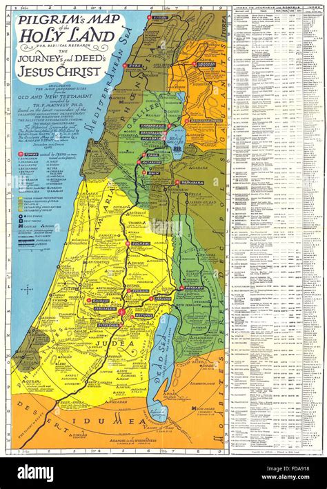 Interactive Holy Land Map (Colored) | ubicaciondepersonas.cdmx.gob.mx