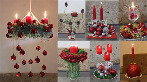 10 Christmas candle holder ideas | Christmas decoration ideas at home - YouTube