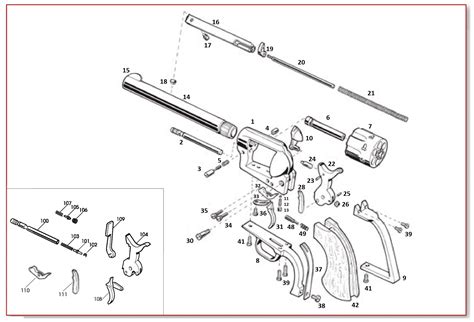 Single Action Revolver Parts Diagram