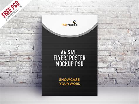 A4 Size Flyer Poster Mockup PSD – Download PSD