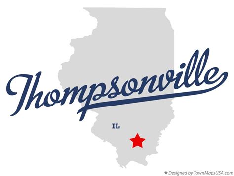 Map of Thompsonville, IL, Illinois