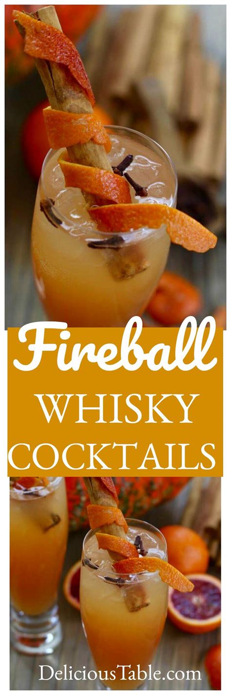 Fireball Whisky Cocktails in 2020 | Whisky cocktails, Delicious cocktails, Fall cocktails