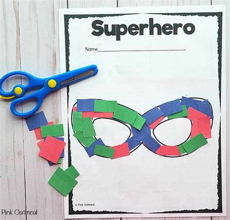 Superhero Activities - Fine Motor and Gross Motor Planning Ideas - Pink Oatmeal