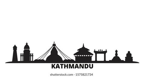 Nepal Kathmandu City Skyline Isolated Vector 库存矢量图（免版税）1575821734 ...