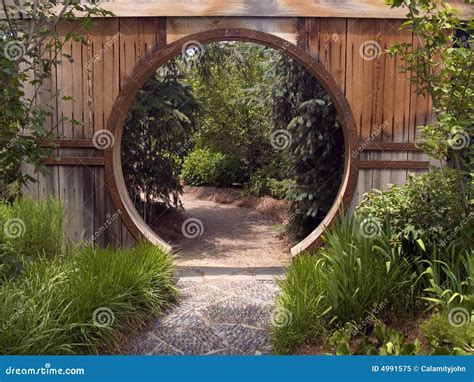 Japanese Garden Gate stock image. Image of gate, portal - 4991575