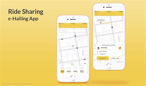 Ride Sharing e-Hailing App UI/UX Design :: Behance