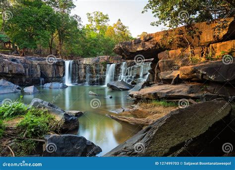 Tat Ton Waterfall,Chaiyaphum,Thailand Stock Image - Image of creek ...