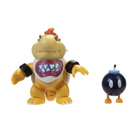 World of Nintendo 4" Bowser Jr. with Bib Action Figure stock finder alerts in the US | HotStock