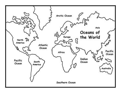 Coloring Pages | World Map Coloring Pages