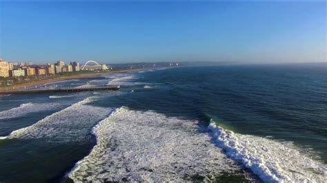 Durban surfing & beach flyover - YouTube