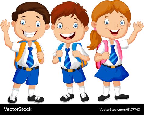 School children Royalty Free Vector Image - VectorStock