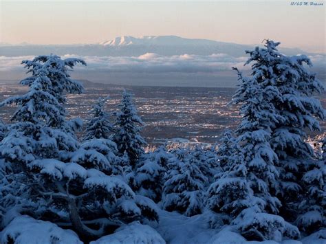 A view of Sleeping Lady from the top of Flattop Mountain in Anchorage ...