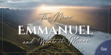 The Name "Emmanuel": What it means, and why numerologists love it