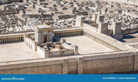 Model of Jerusalem Temple from First Century C.E. Editorial Image ...