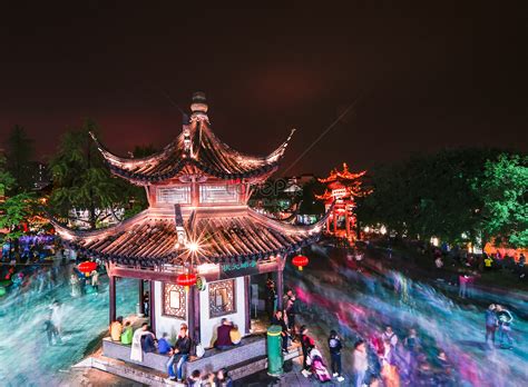 Night View Of Nanjing Confucius Temple Picture And HD Photos | Free Download On Lovepik