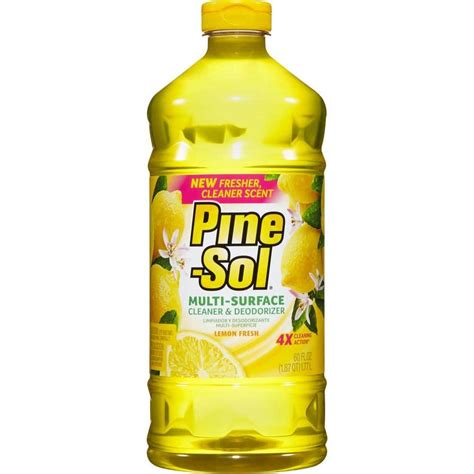 Pine-Sol 60 oz. Lemon Fresh Multi-Surface Cleaner-4129440239 - The Home ...