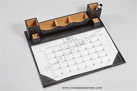 Leatherette Desk Calendar Planner WAUIS417, Promotional Products From Wood Arts Universe