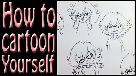 How to draw yourself as a cartoon - YouTube