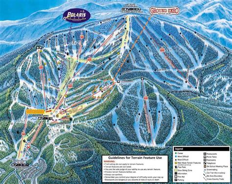 Northstar California Resort Ski Map - tree