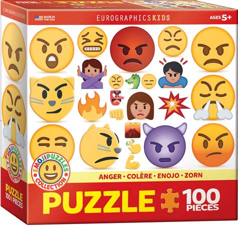 Anger Emojis -100 Piece Puzzle - Athena Posters