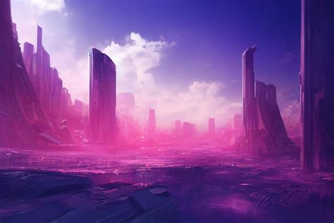 Premium Photo | Colorful futuristic Cyberpunk metaverse city background ...