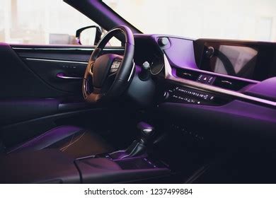 Car Interior Modern Car Speedometer Illuminated Stock Photo 1268485780 ...