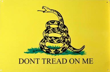 DON'T TREAD ON ME FLAG VINTAGE TIN SIGN - Old Time Signs