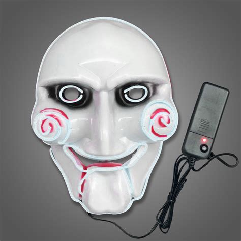 Electro Luminescent Jigsaw Halloween Mask