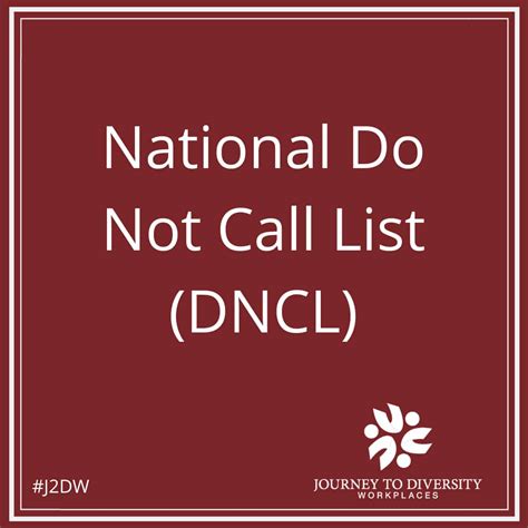 National Do Not Call List (Canada) | Journey to Diversity Workplaces