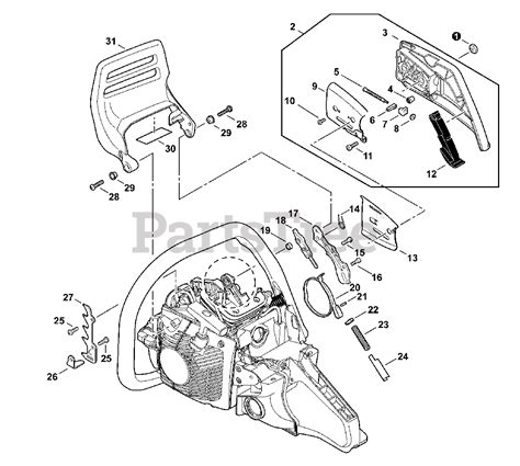 Echo CS-590 - Echo Chainsaw (SN: C36626001001 - C36626999999) Chain ...