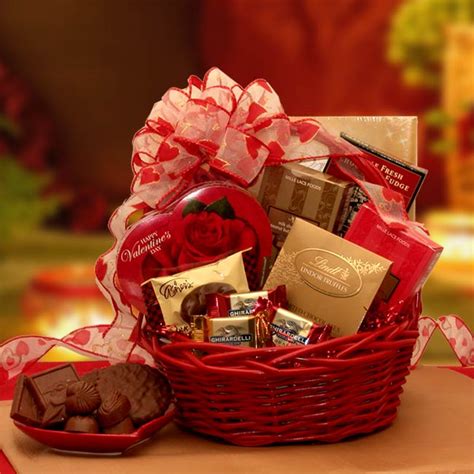 Sale! $61.00-Chocolate Inspirations Valentine Gift Basket | A-Homehousing