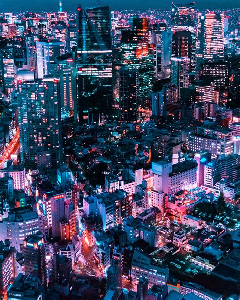 Making Tokyo more futuristic. : r/neoncities