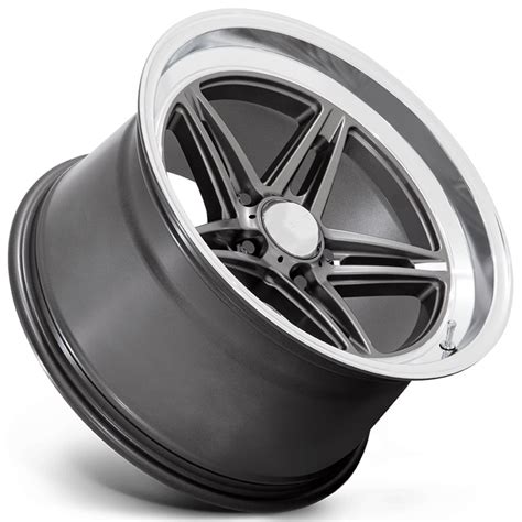 18" American Racing Wheels Vintage VN514 Groove Anthracite with Diamond ...