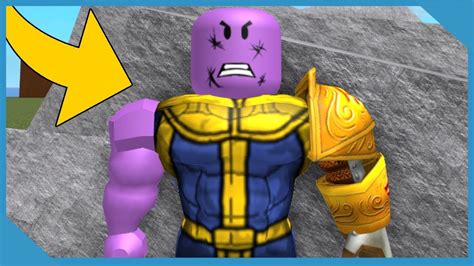 Playing as Thanos in Roblox Super Hero Tycoon - YouTube