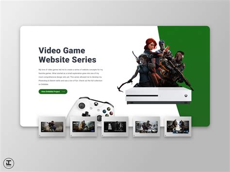 Video Game Website Series - Portfolio Design by Jacob Caccamo on Dribbble