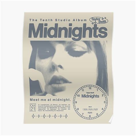 "Midnights Graphic Design " Poster for Sale by seangerrish | Redbubble