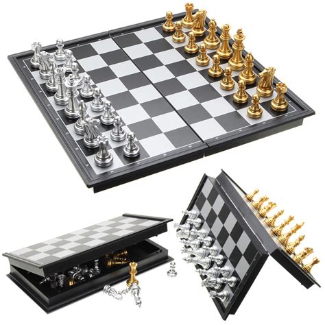 Magnetic chess folding large magnetic board with pieces chess toys for kids gift Sale - Banggood.com