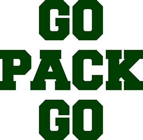 "Go Pack Go" Stickers by nyah14 | Redbubble