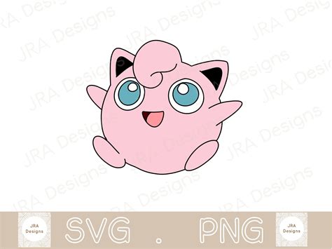 Jigglypuff SVG & PNG Pokemon SVG Cricut Cut File - Etsy Canada