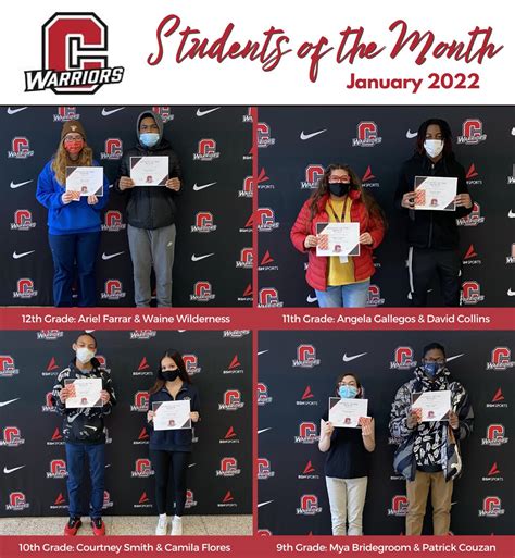 CONGRATULATIONS TO THE JANUARY STUDENTS OF THE MONTH! | Lake Ridge New ...