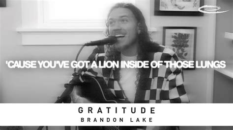 BRANDON LAKE - Gratitude: Lyric Video - YouTube Music