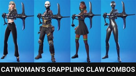 The Best TRYHARD Catwoman's Grappling Claw Pickaxe Combos In Fortnite ...